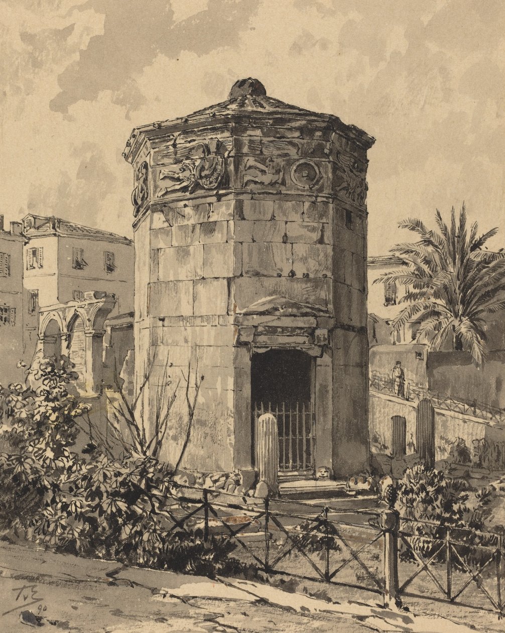 Rüzgar Kulesi, 1890. by Themistocles von Eckenbrecher