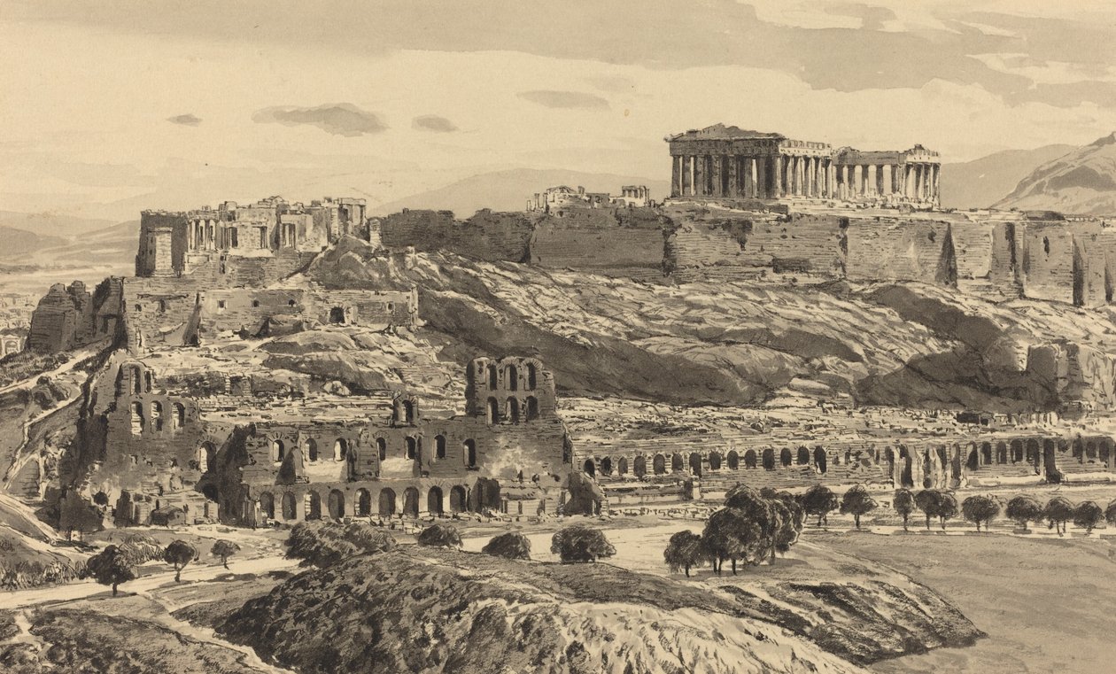 Akropolis manzarası by Themistocles von Eckenbrecher