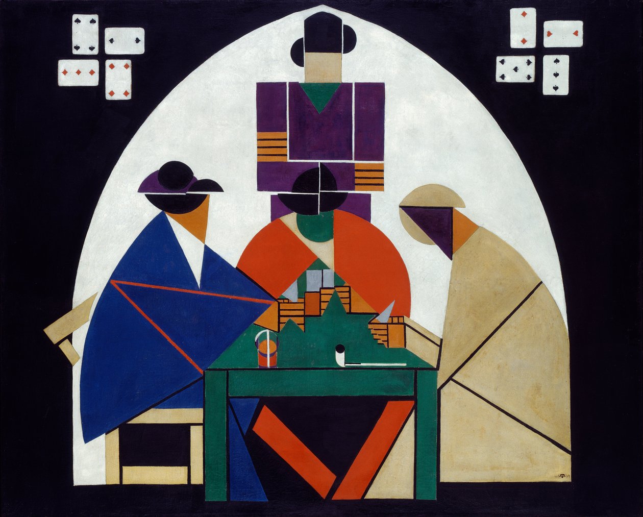 Kart oyuncuları by Theo van Doesburg