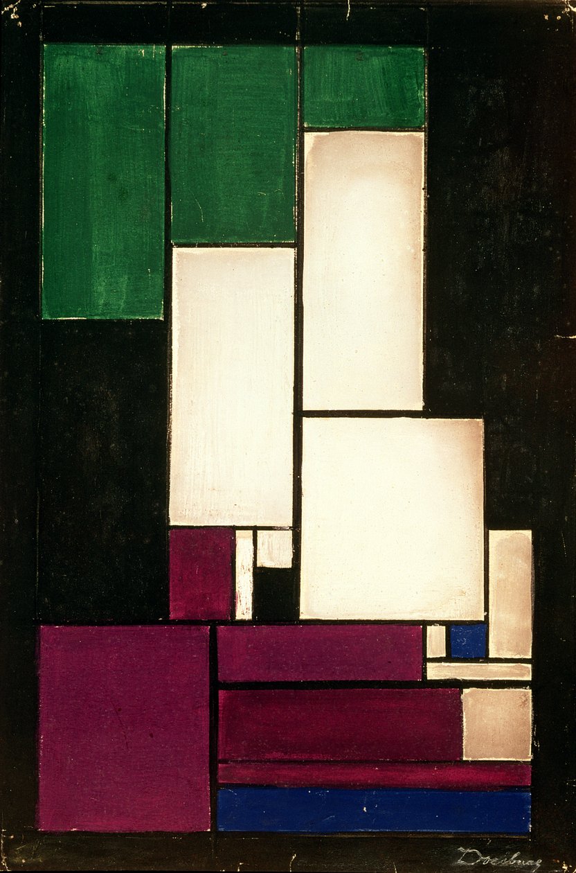 Kompozisyon, 1922 (guaj) by Theo van Doesburg