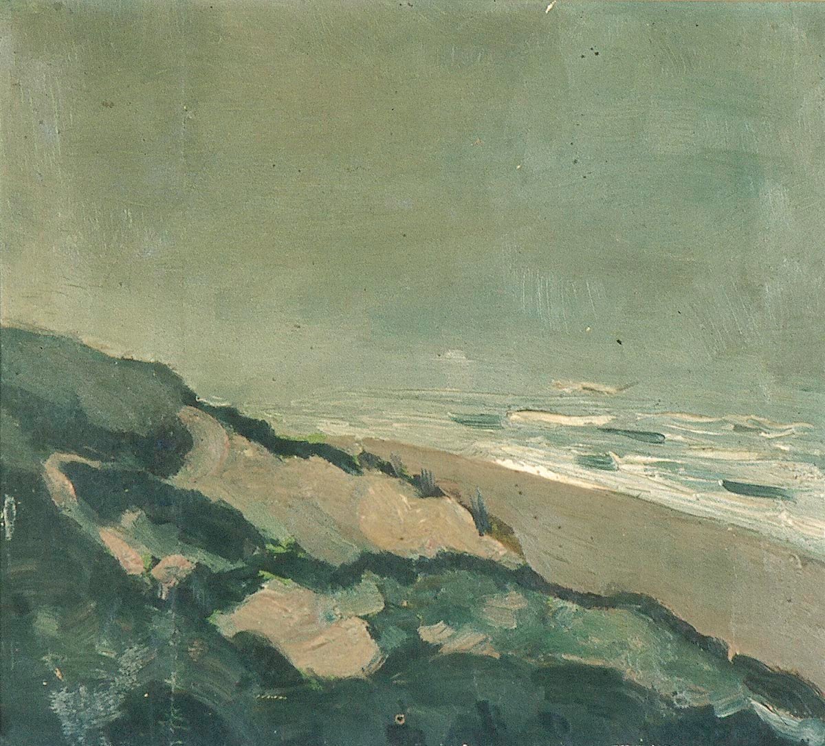 Kum tepeleri ve deniz by Theo van Doesburg