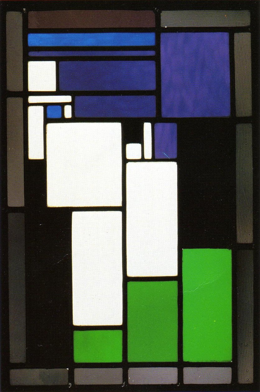 Vitray Kompozisyon Kadın Baş by Theo van Doesburg