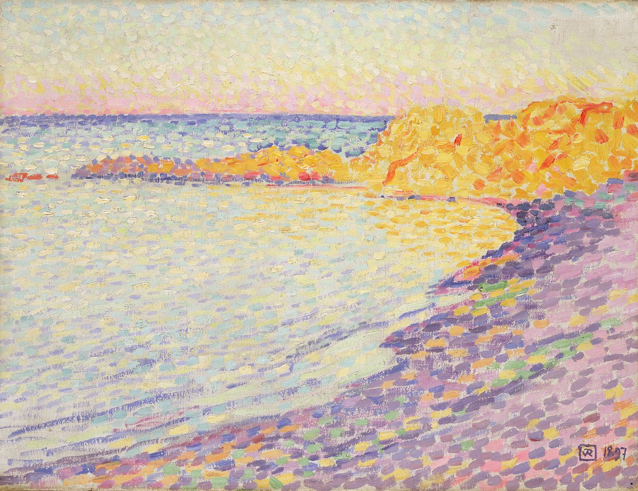 ಪೆಟಿಟ್ ಪ್ಲೇಜ್, ಸೇಂಟ್ ಟ್ರೋಪೆಜ್, ಟರ್ಕಿಶ್ 1897 by Théo van Rysselberghe