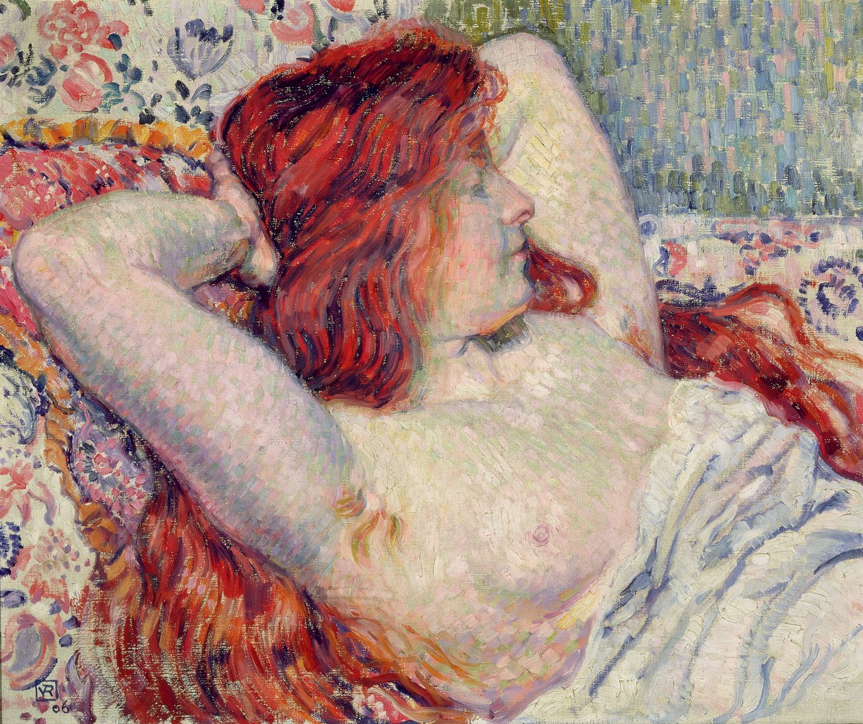 Kızıl Saçlı Kadın, 1906 by Théo van Rysselberghe