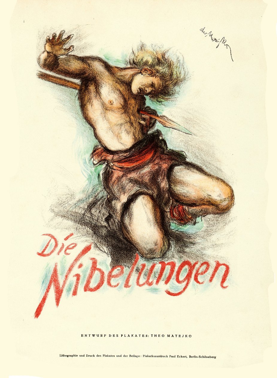 Film afişi Nibelunglar: Siegfried, Fritz Lang, 1924. by Theo Matejko