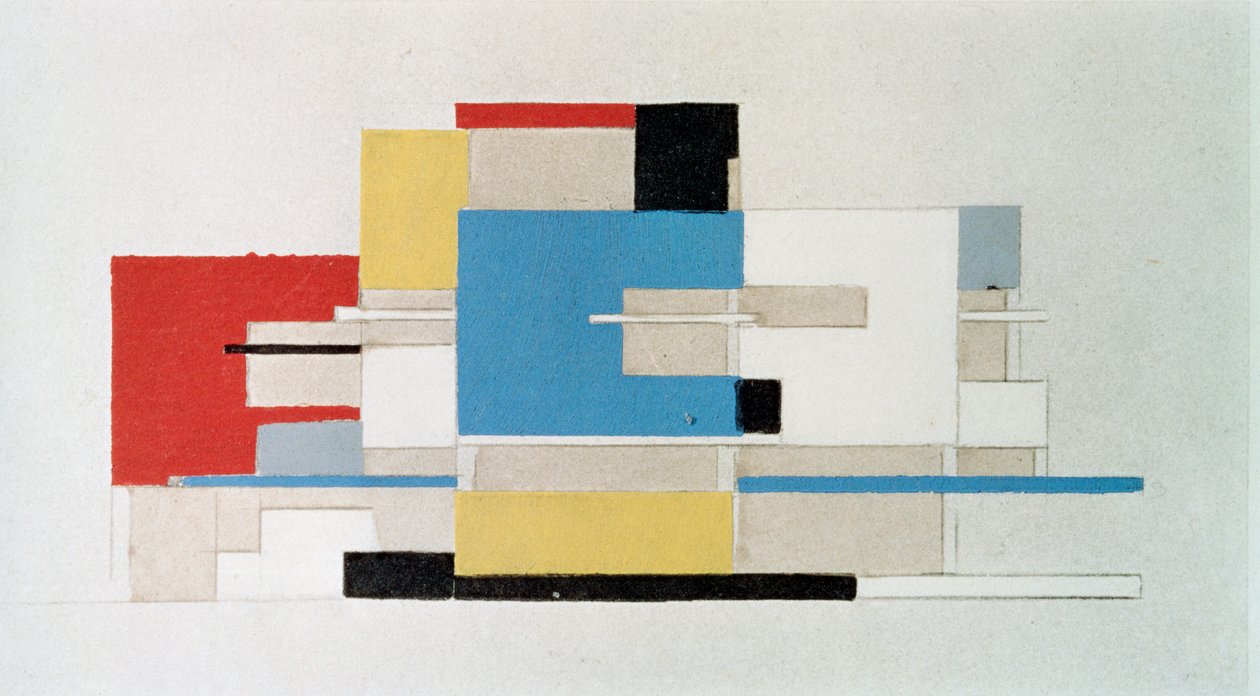 Mimarlık için renk çalışması by Theo van Doesburg