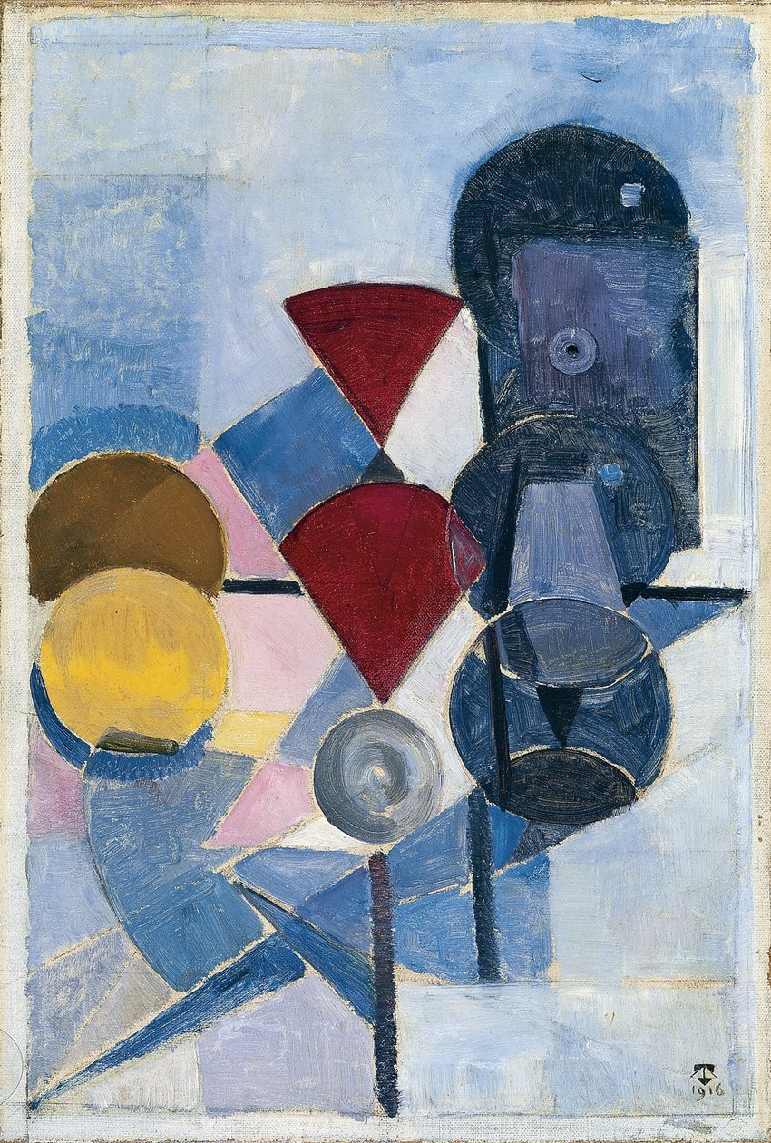 Kompozisyon II Natürmort, 1916 by Theo van Doesburg