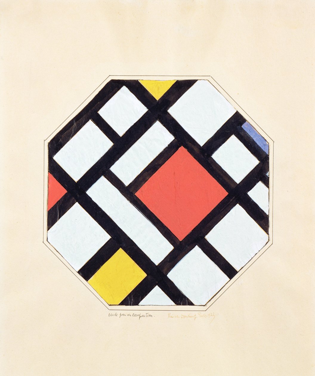 Kompozisyon Çalışması, 1923 by Theo van Doesburg