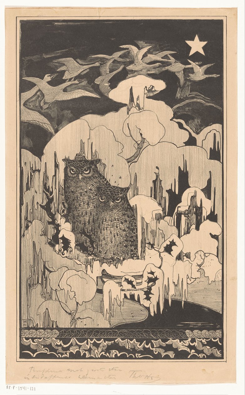 Noel Gecesi (orijinal başlık) by Theo van Hoytema (signed by artist)