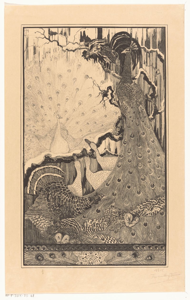 Yeni Yıl (orijinal başlık) by Theo van Hoytema (signed by artist)