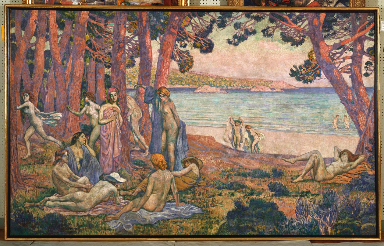 Denizde Yıkananlar, 1907-08 by Théo van Rysselberghe