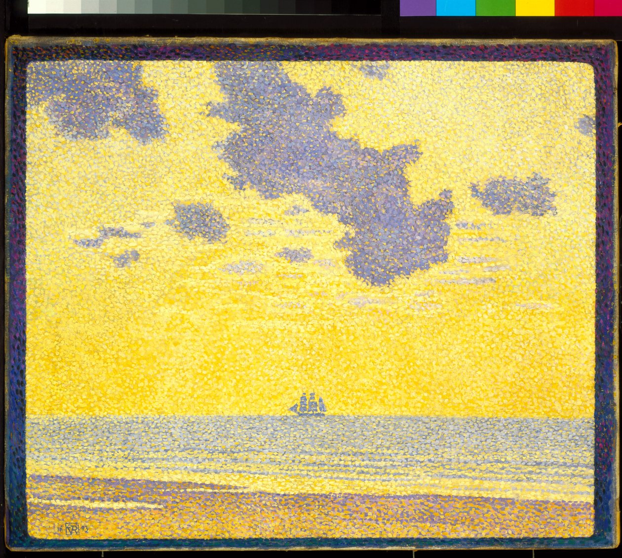 Büyük Bulutlar (tuval üzerine yağlıboya) by Théo van Rysselberghe