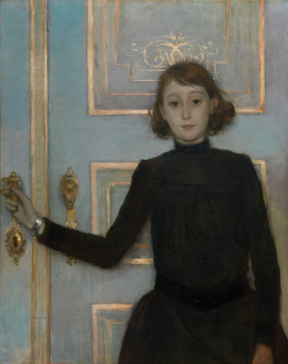 Marguerite van Mons'un Portresi (tuval üzerine yağlıboya) by Théo van Rysselberghe