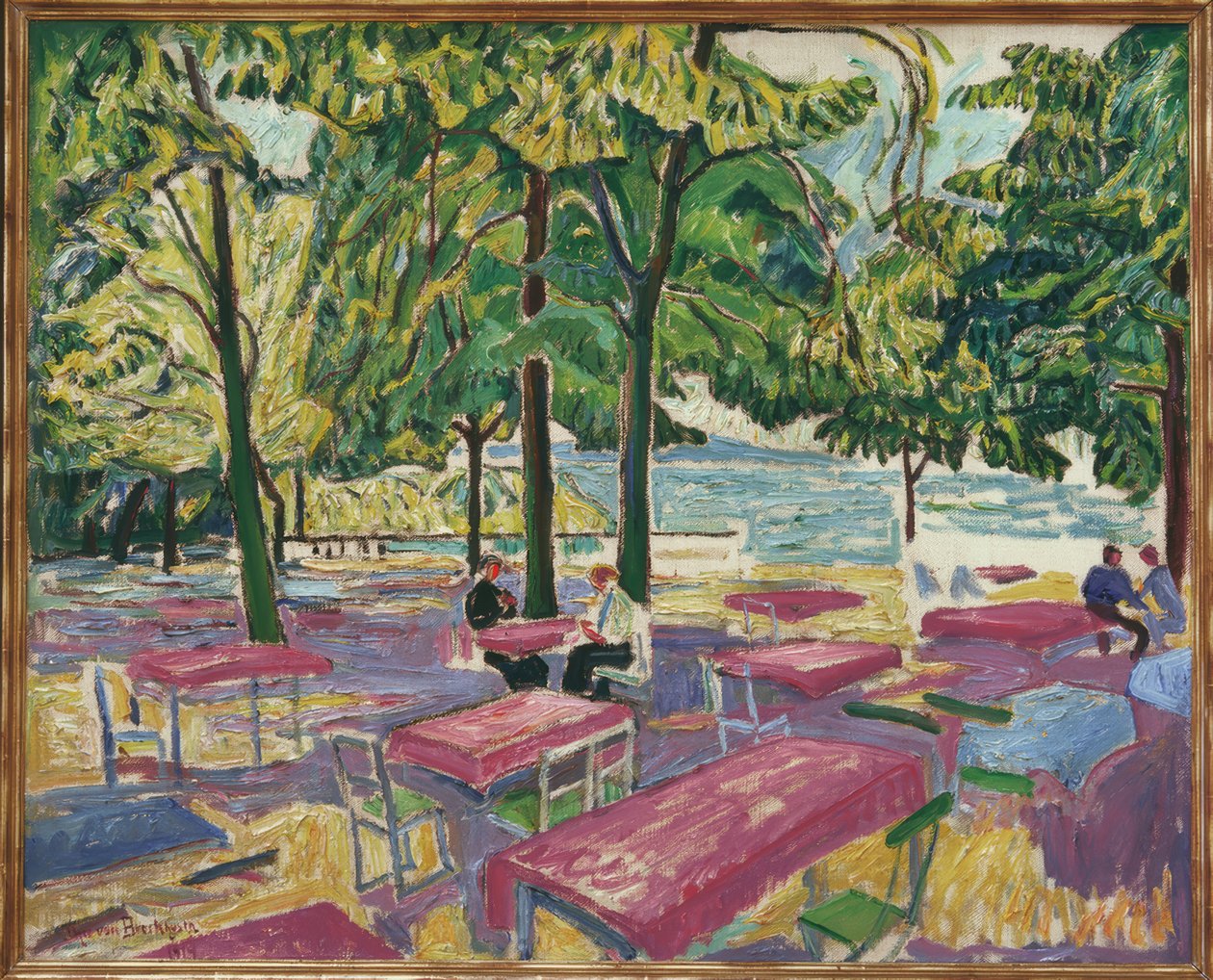 Baumgartenbrück taverna bahçesi by Theo von Brockhusen