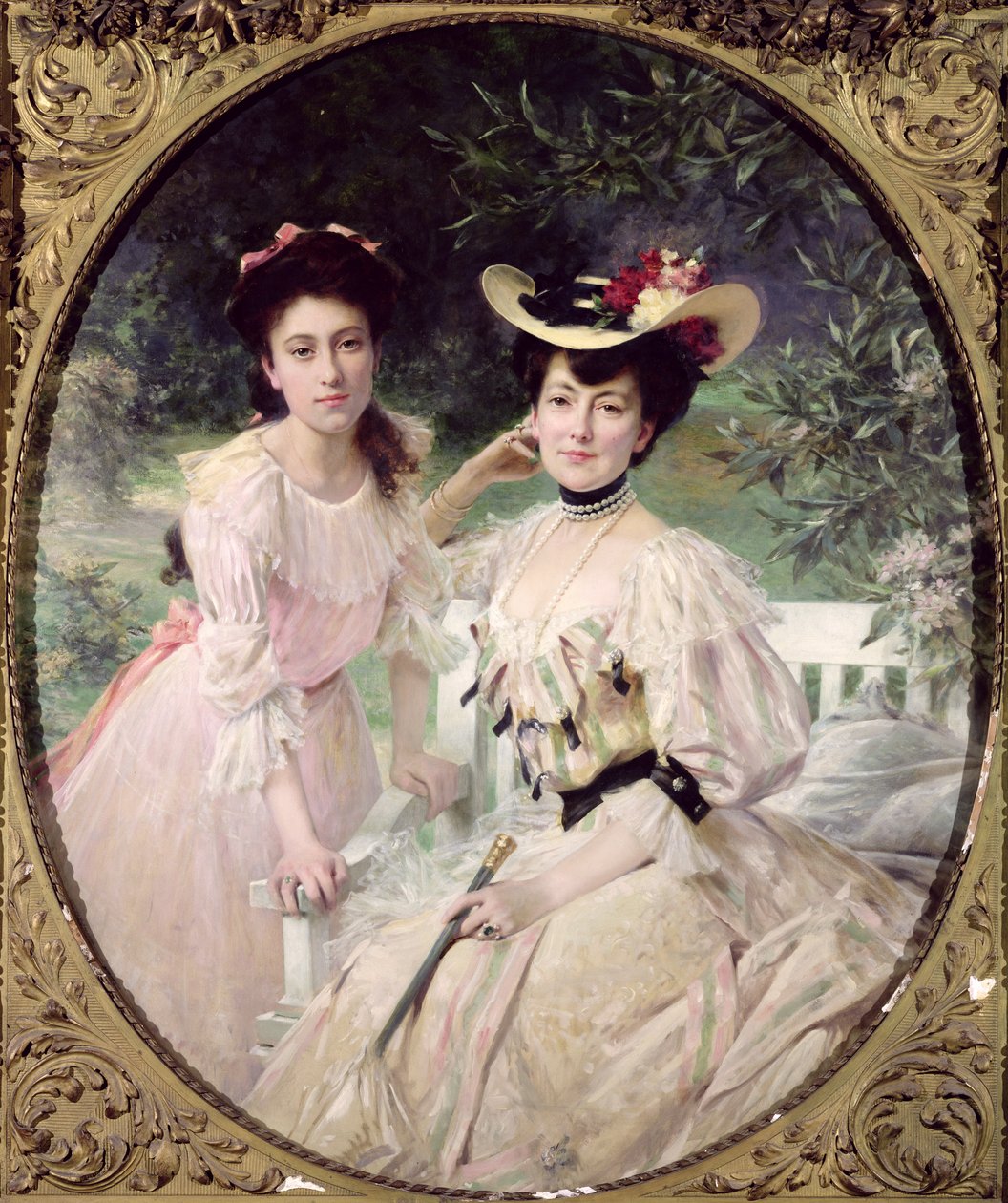Madame Collas and her Daughter, Giselle, 1903  by Theobald Chartran