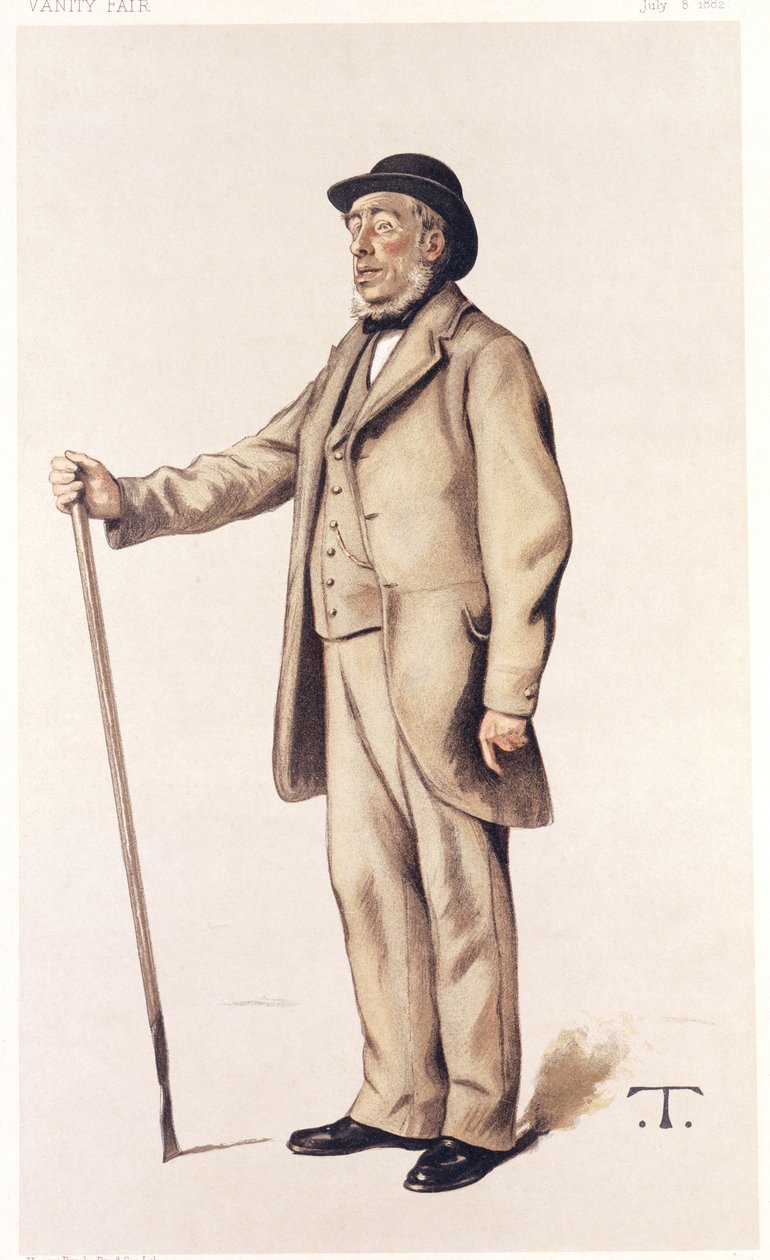 Sir John Lawes, İngiliz bilimsel tarımcı, 1882. by Theobald Chartan