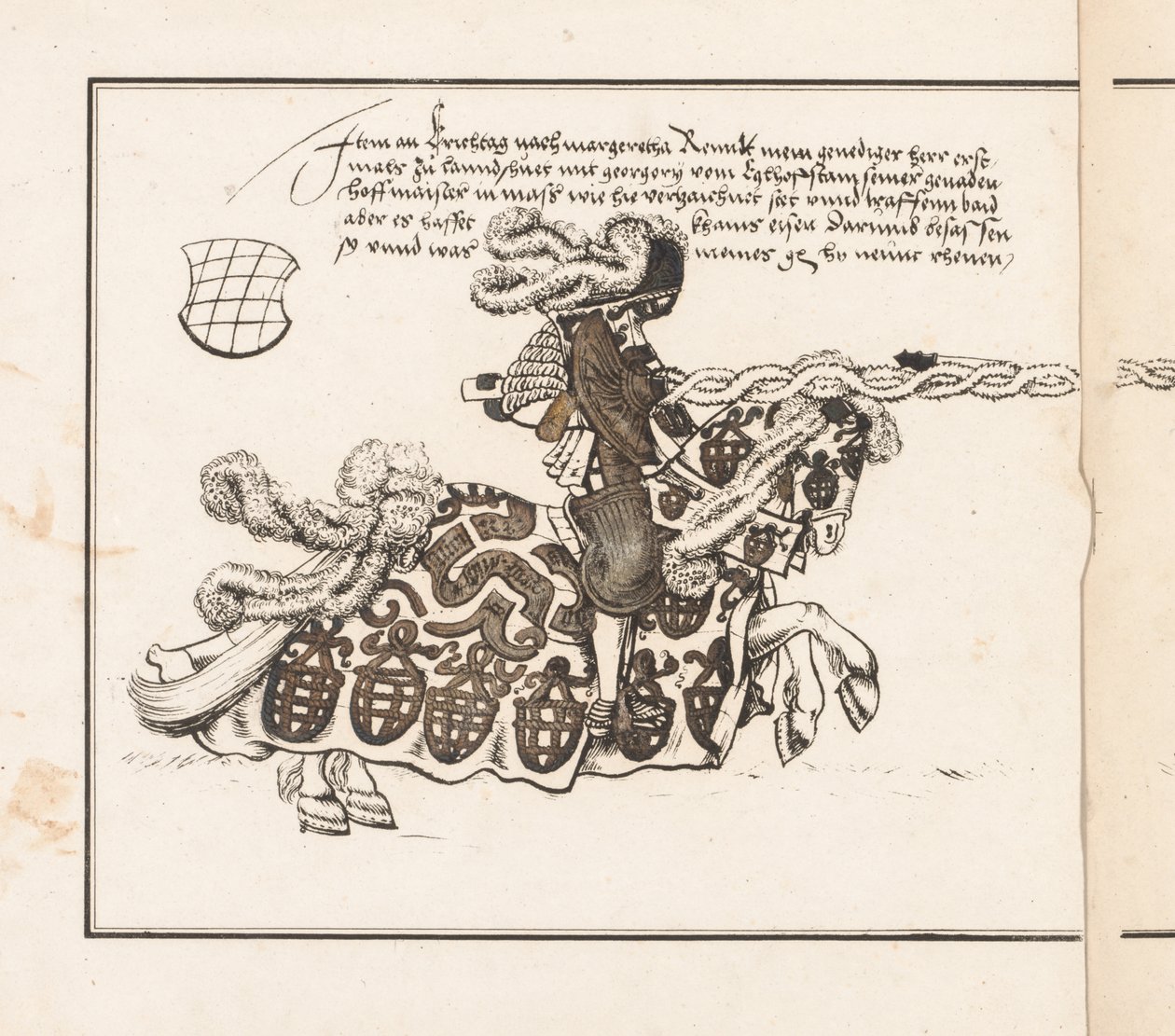 Turnuvalar için Rezerve Edin: Jouster Sağa Bakıyor by Theobald Senefelder