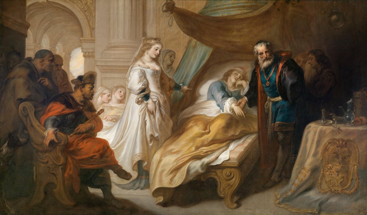 Antiochus ve Stratonike by Theodoor van Thulden