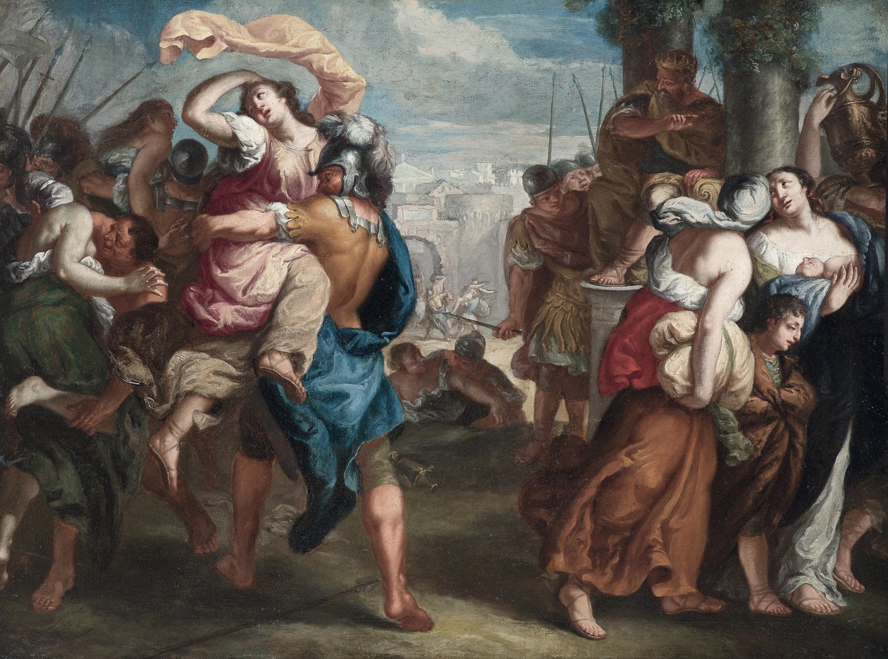 Sabine kadınlarının soygunu by Theodoor van Thulden