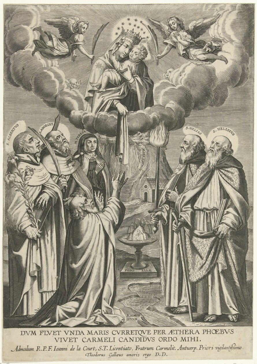 Mount Carmel Our Lady by Theodoor Galle
