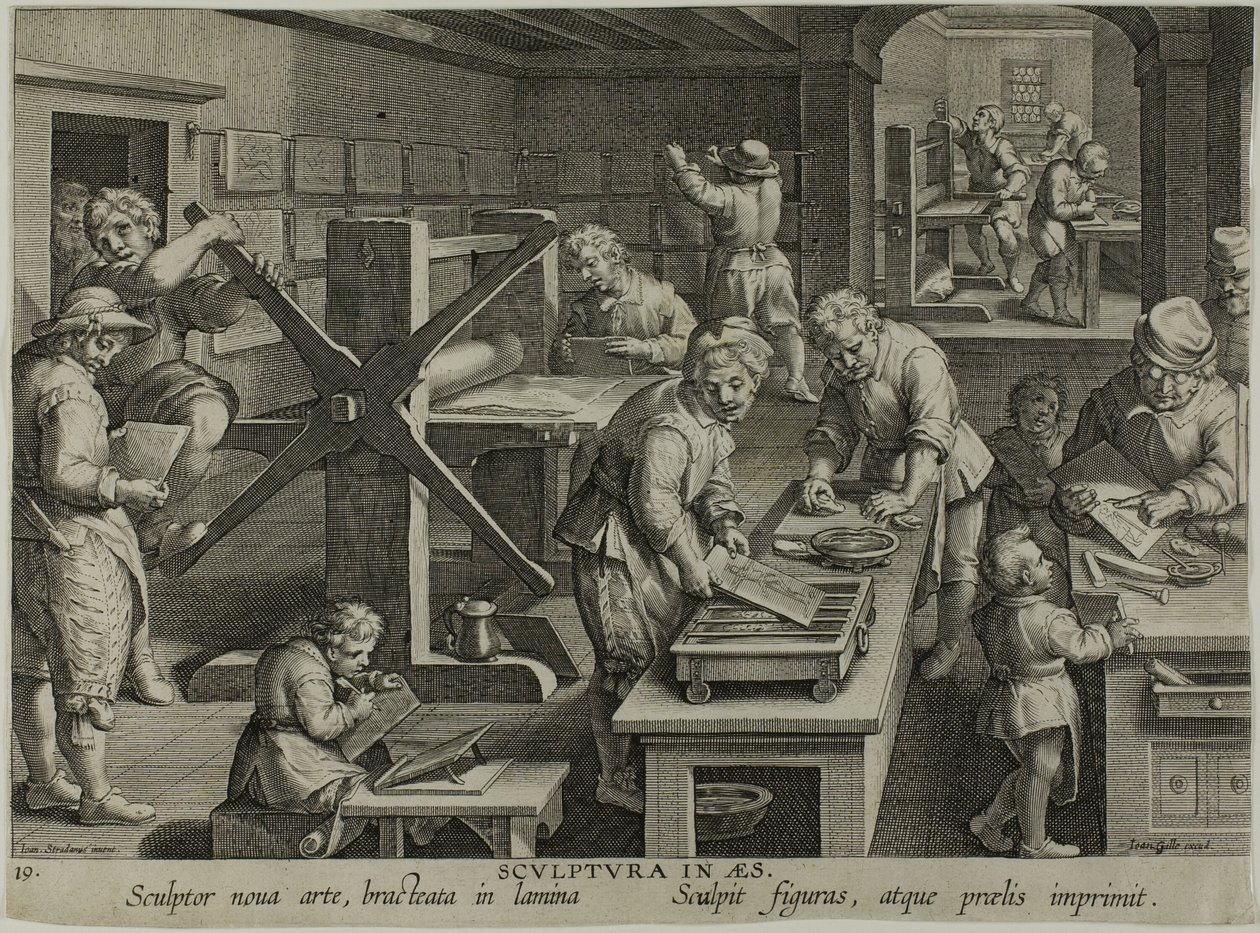 Bakır Oymanın İcadı by Theodoor Galle