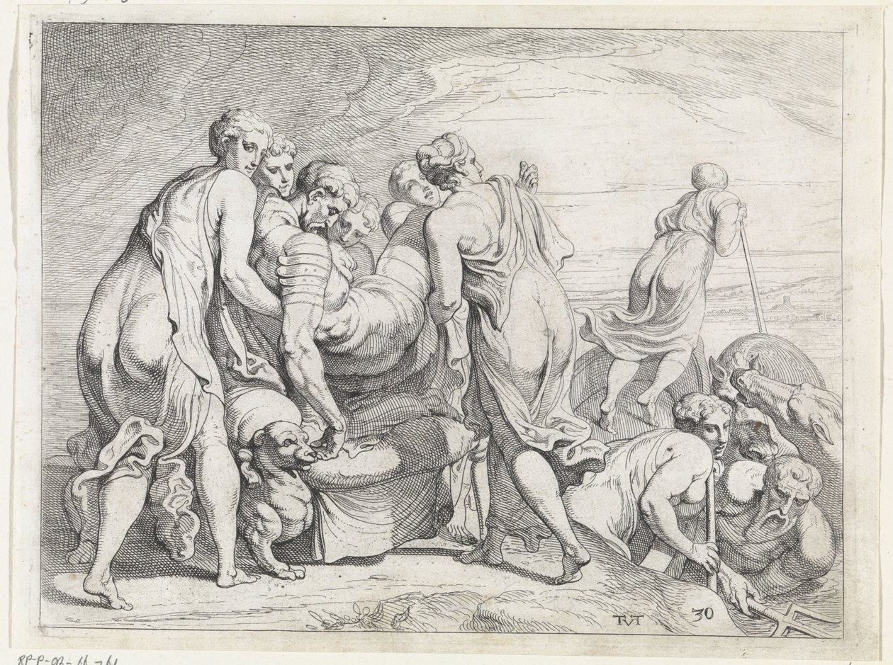 Faiaken uyuyan Odysseus