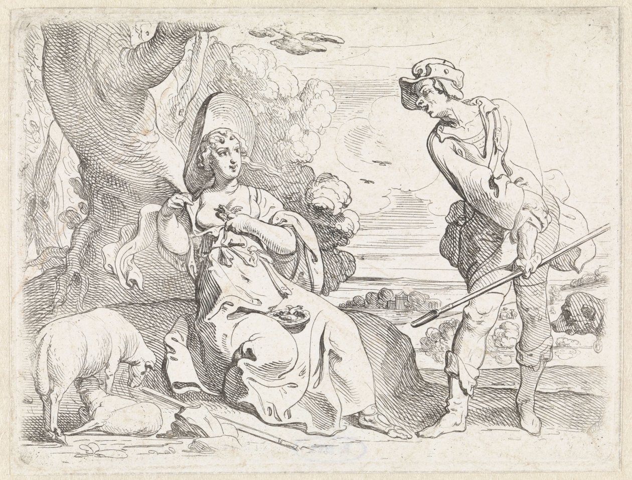Çoban ve Çoban by Theodoor van Thulden