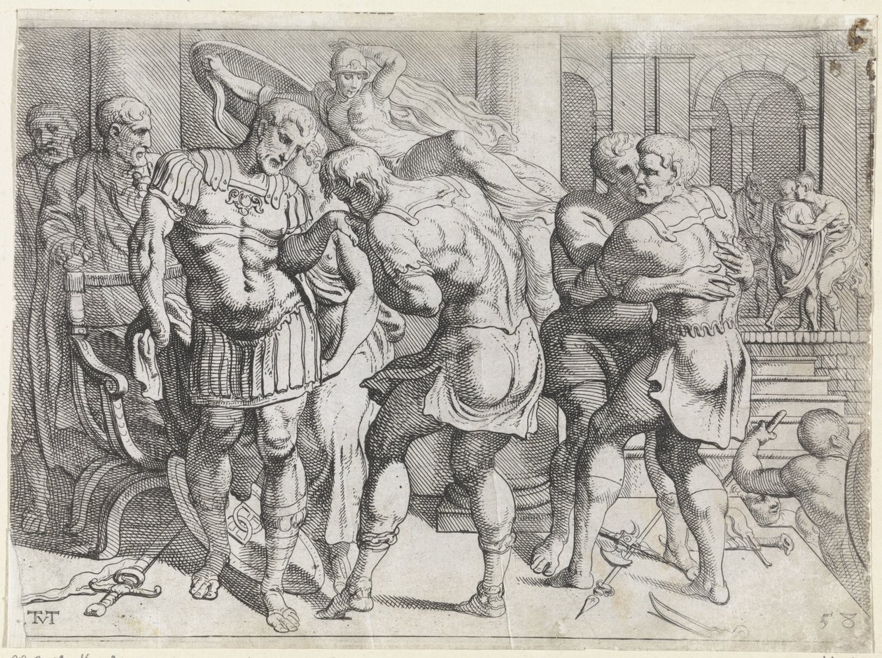 Odysseus ve Ithacan Asiler arasındaki uzlaşma Odysseus