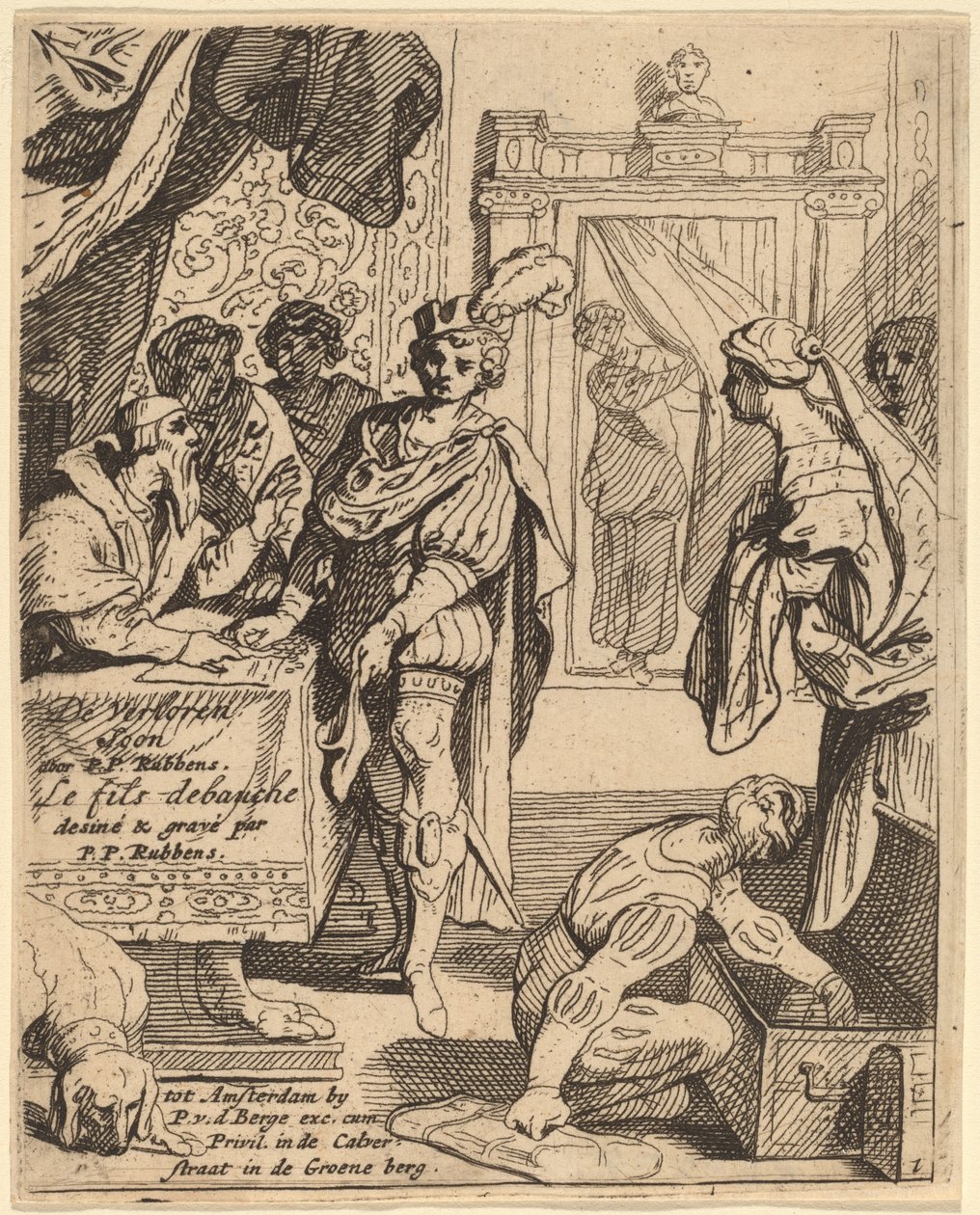 Müsrif Oğul Mirasını Alan by Theodoor van Thulden after Sir Peter Paul Rubens