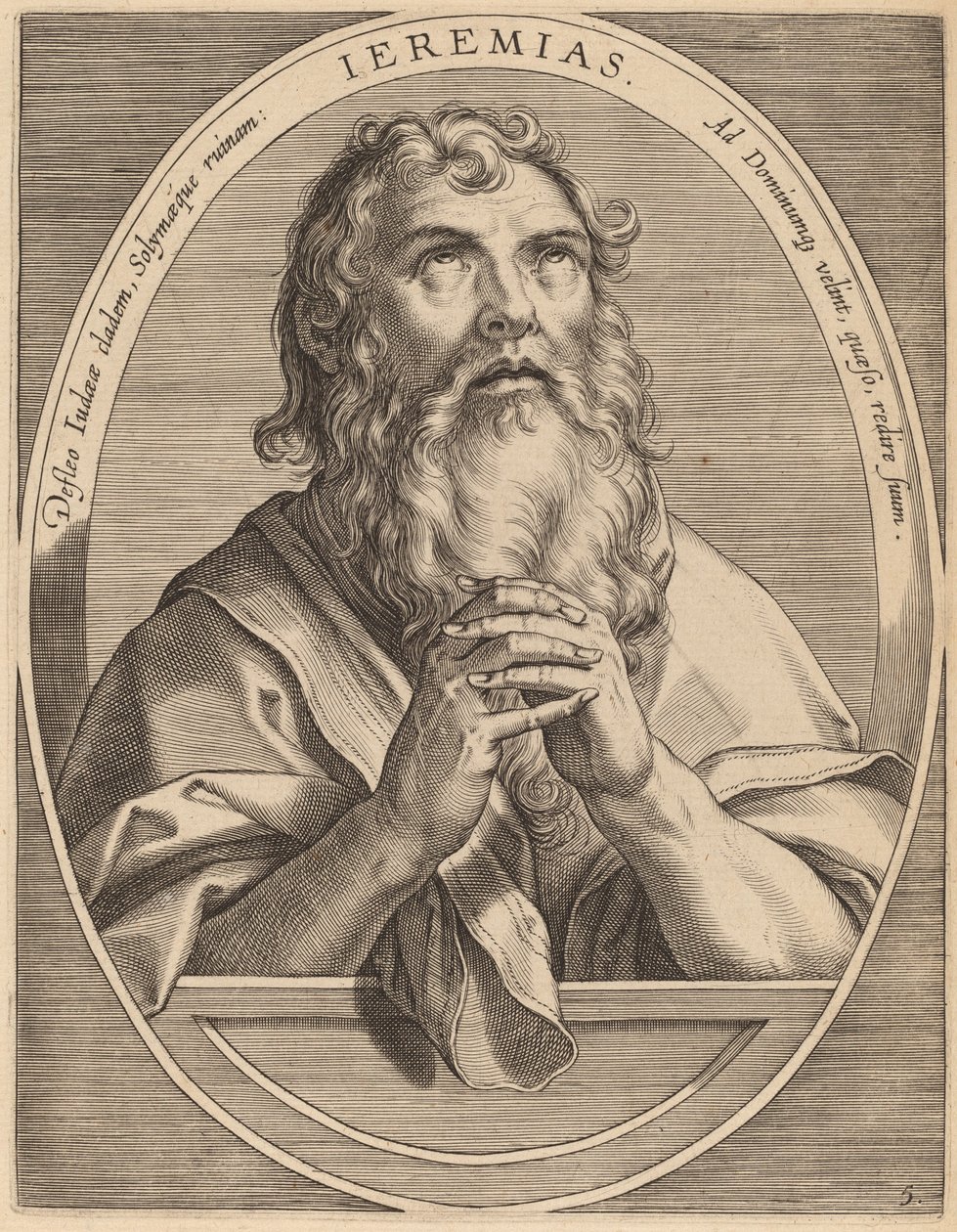 Yeremya by Theodor Galle after Jan van der Straet