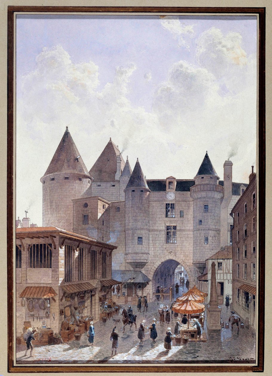 Theodor Joseph tarafından Paris Suluboya Rue Saint Denis