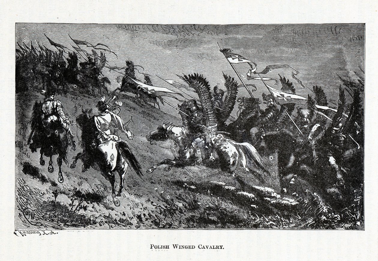 Polonyalı Kanatlı Süvari, 1882 by Theodor Knesing