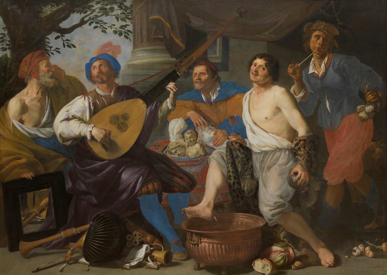 Beş Duyu Alegorisi by Theodor Rombouts