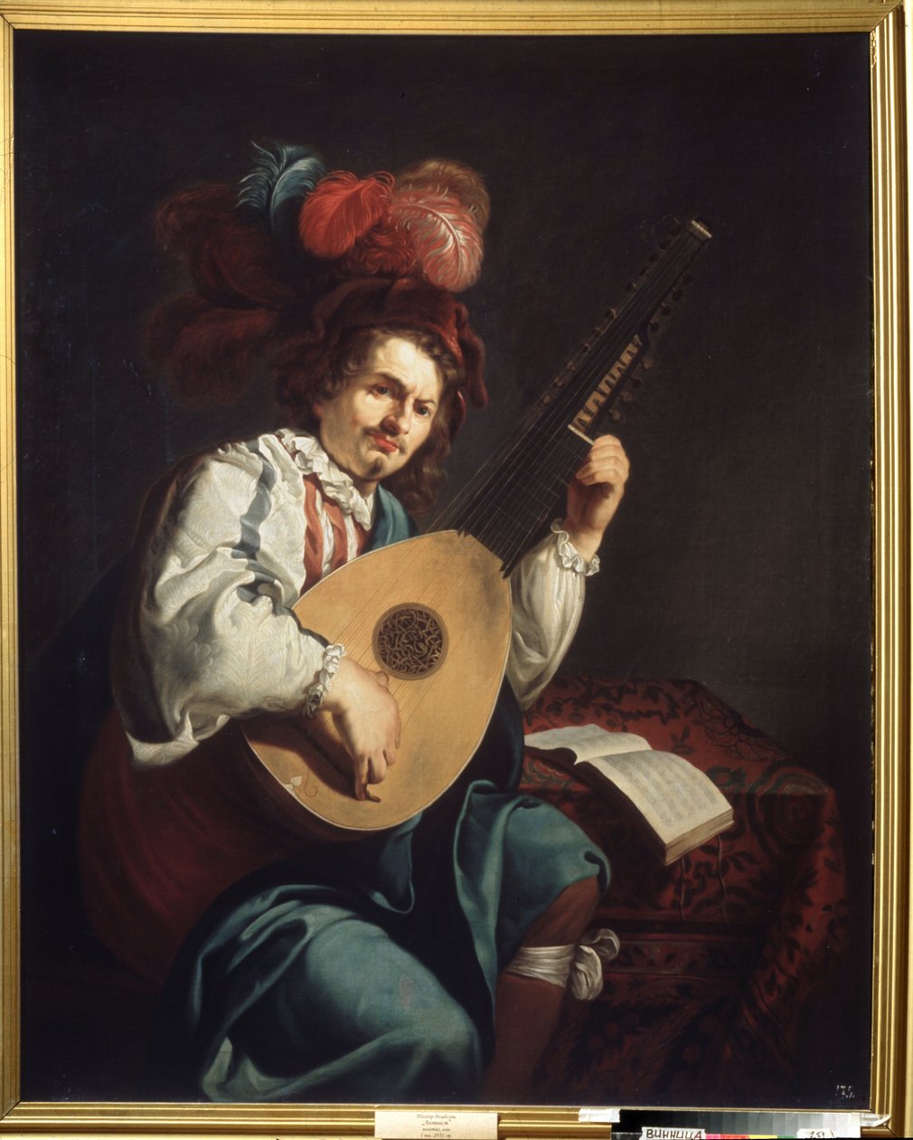 Theodor Rombouts (1597-1637) 17. yüzyıl Bölgesel Sanat Müzesi, Vinnytsia tarafından ""Ud Oynatıcı"" Tablo by Theodor Rombouts