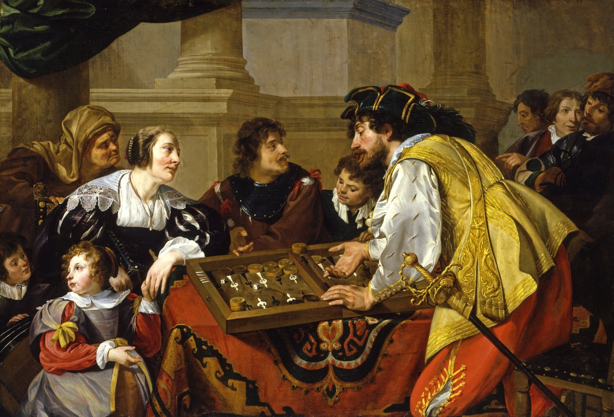 Tavla Oyuncuları, 1634 by Theodor Rombouts