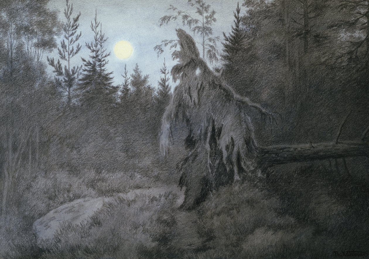 Ürpertici, Sürüngen, Hışırtılı, Hareketli by Theodor Kittelsen
