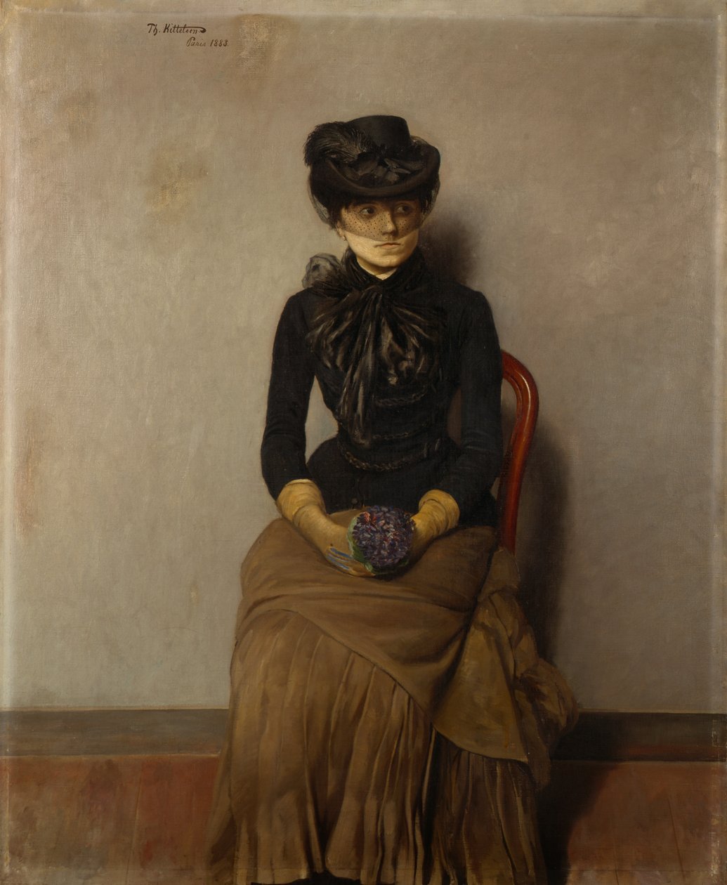 Bekleme odasında, Paris by Theodor Kittelsen