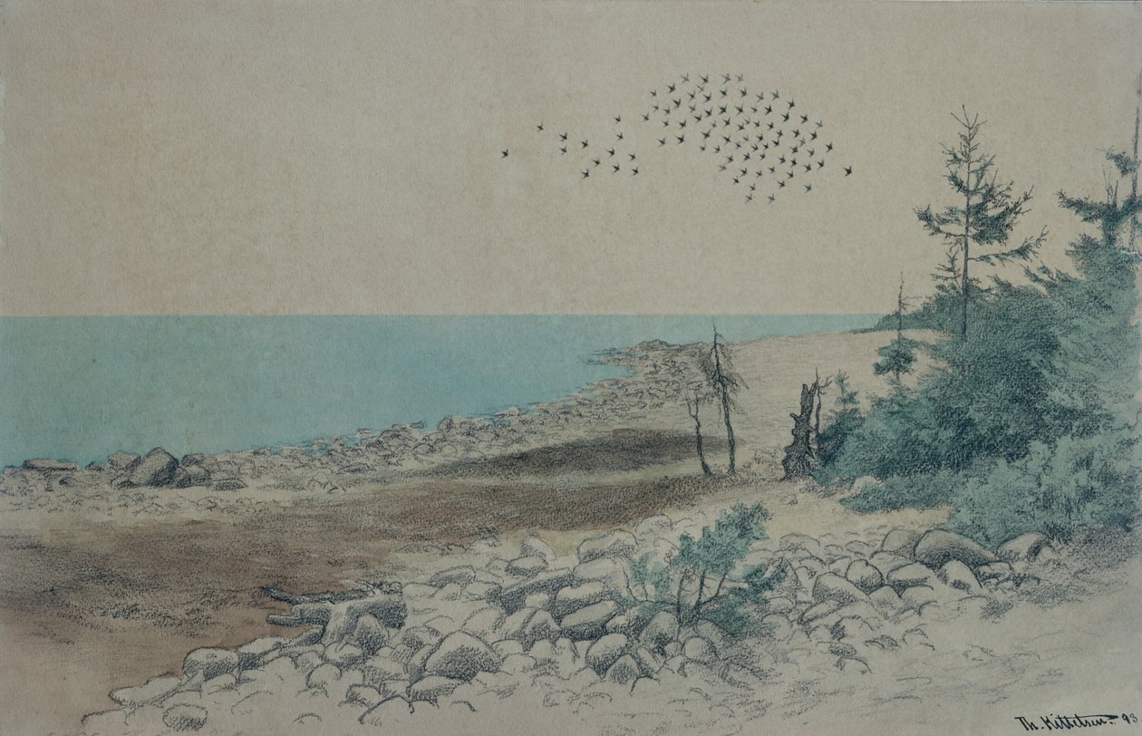 Jomfruland (resim) by Theodor Severin Kittelsen