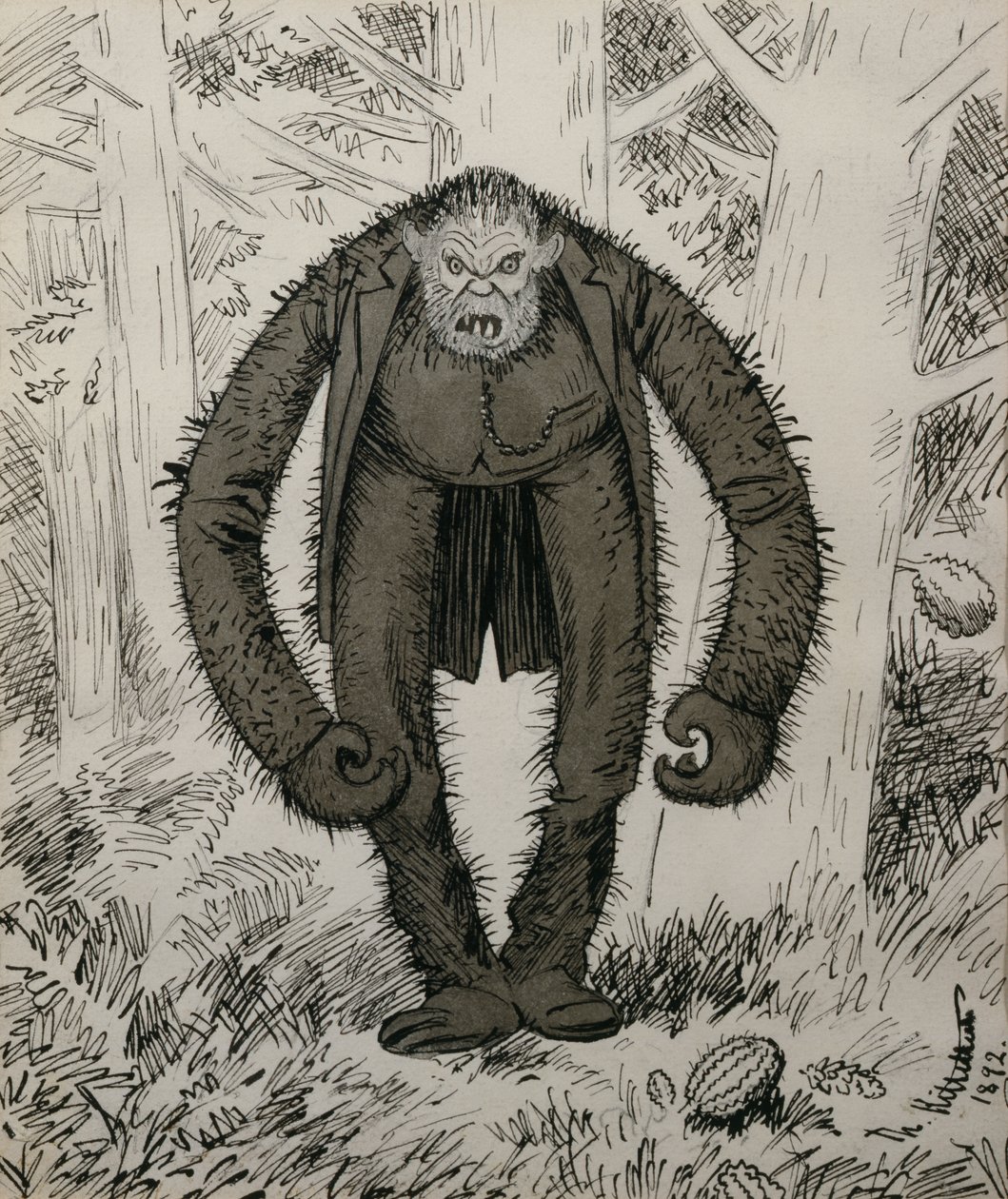 Doğa uyudu, o yaratıldığında by Theodor Kittelsen