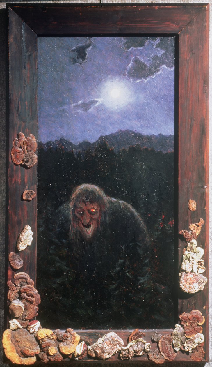 Ev Trollümüz (tuval üzerine yağlı boya) by Theodor Kittelsen
