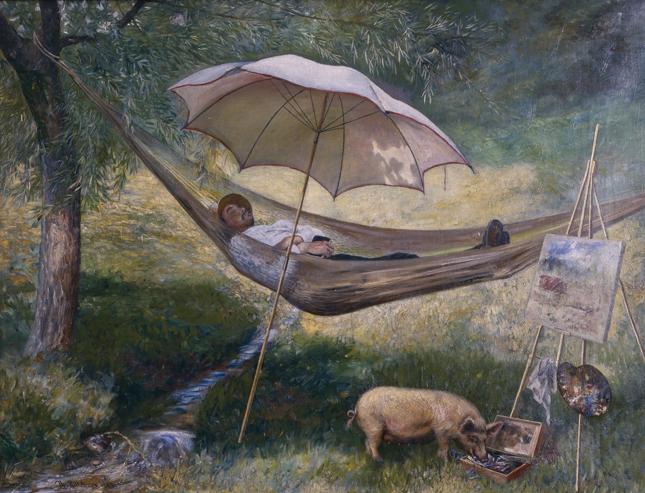 kendi portre by Theodor Kittelsen