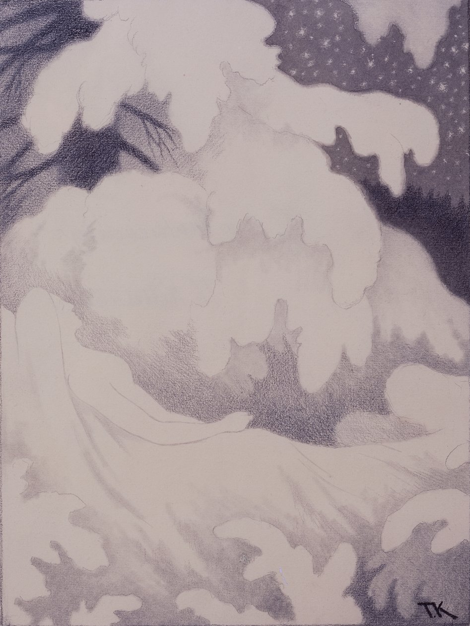 İnci ve keten uyuyan kadın by Theodor Kittelsen