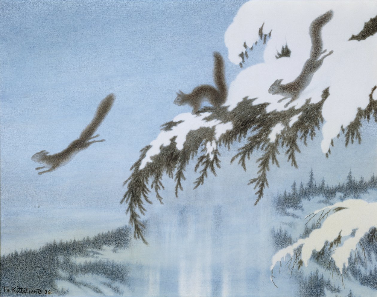 Sincap uçuşta by Theodor Kittelsen