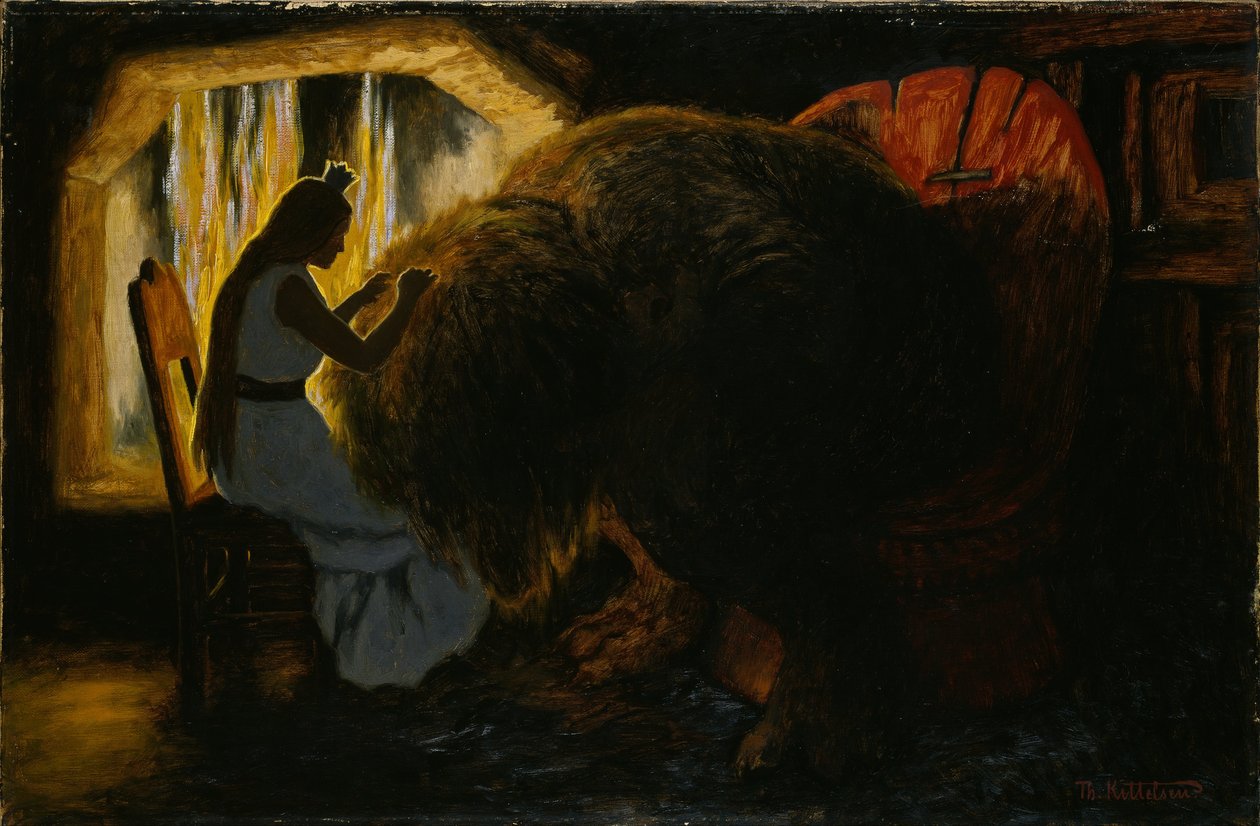 Troll'den Lice toplayan Prenses by Theodor Kittelsen