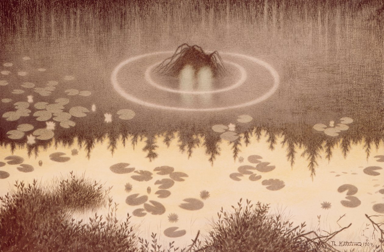 Su serçesi (Nokken) by Theodor Severin Kittelsen