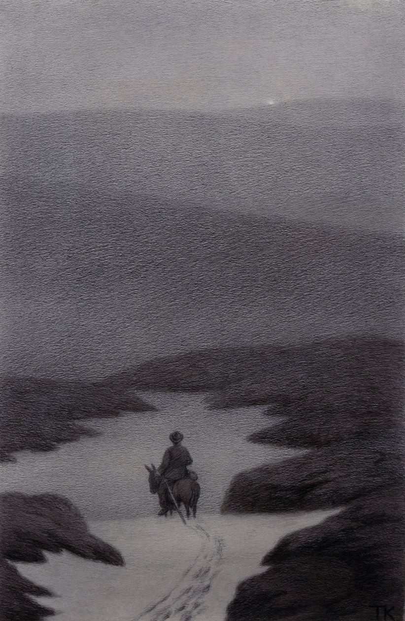 Evet, çok uzaklarda bir şey görüyorum dedi çocuk, parıldadı by Theodor Kittelsen