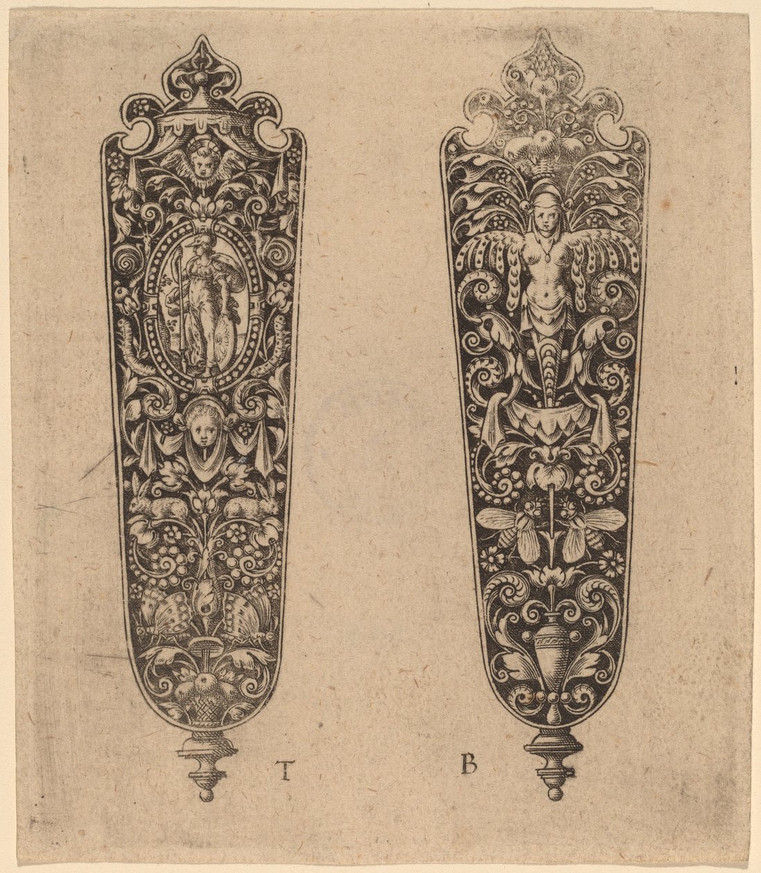 Bıçak Sapı Süsleme by Theodor de Bry