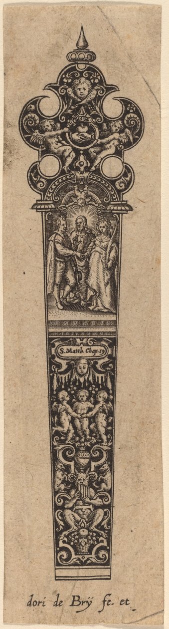 Bıçak Sapı Süsleme by Theodor de Bry