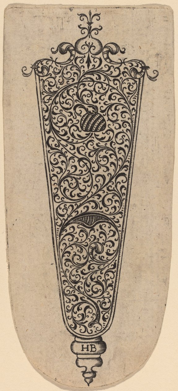 Bıçak Sapı Süsleme by Theodor de Bry