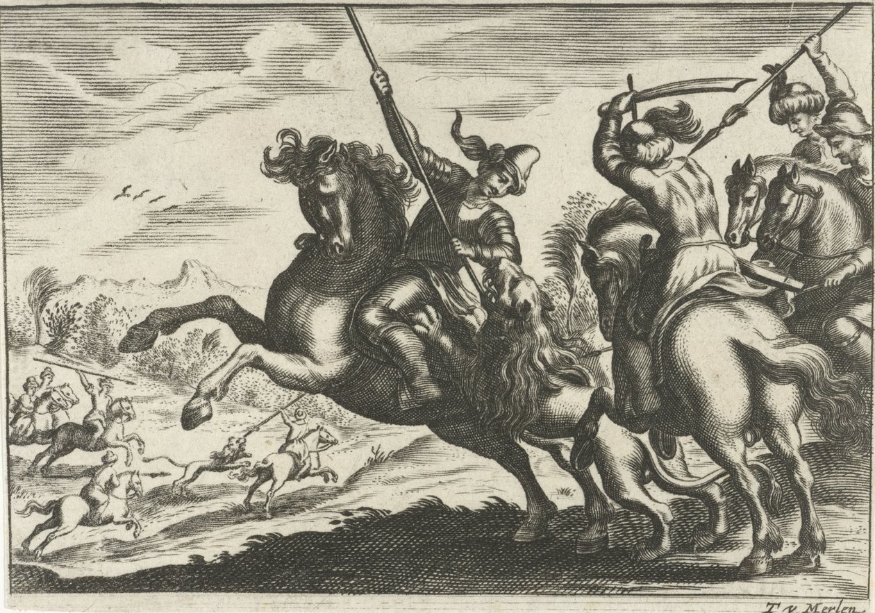 aslan avı by Theodor van Merlen (II)